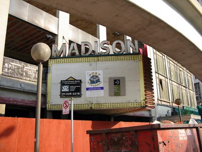 Madison Theatre - Recent Marquee Shot (newer photo)